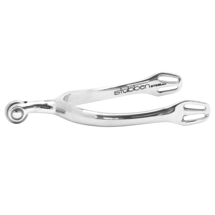 Stübben Dynamic Dressage Spurs 1171 with a coarse toothed rowel.