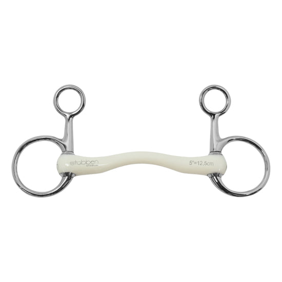 Stübben flexible Baucher snaffle bit for horses from the Fine Line collection.