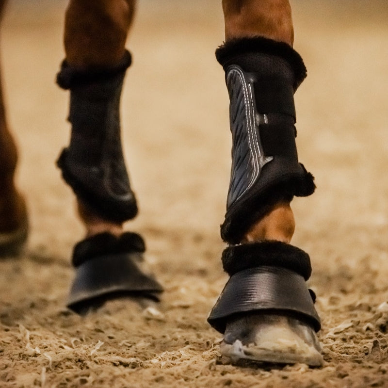 Stübben fleece-lined overreach boots designed for jumping, training and everyday riding.