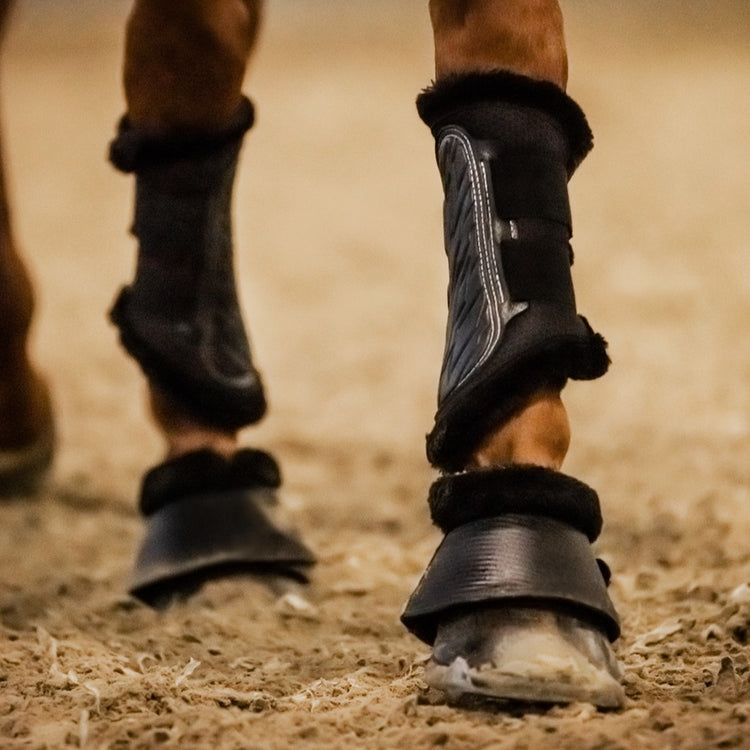 Stübben fleece-lined overreach boots designed for jumping, training and everyday riding.