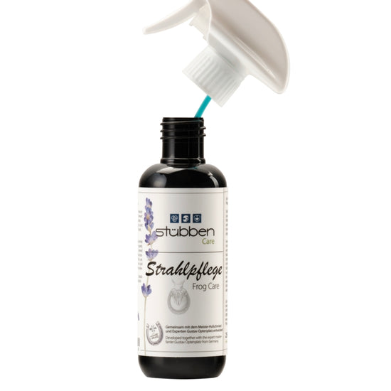 Horse hoof care with Stübben Frog Care 250ml.
