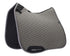 Horse wearing the Stübben Streamline GEN2 Dressage Pad beneath a dressage saddle.