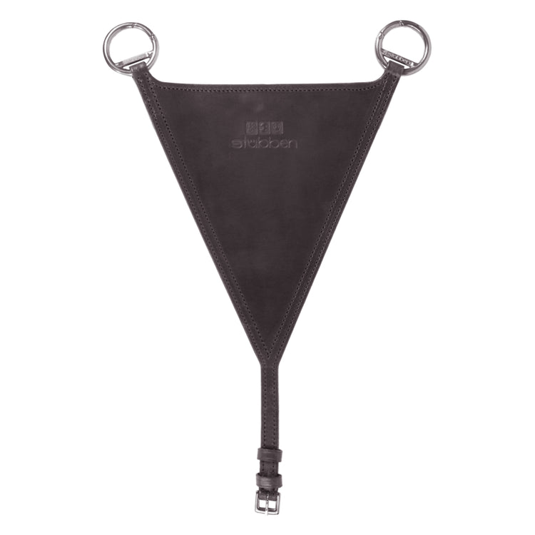 Stübben Pro-Jump martingale fork shown with its closed rein attachment design.