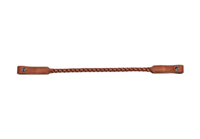 Braided leather Stübben bridle browband designed for use with interchangeable Magic Tack inserts.