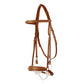 Stübben Leitrim leather bridle featuring a classic Hanoverian noseband for horses.