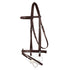 Stübben Leitrim leather bridle featuring a classic flash noseband for horses.