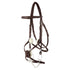 Stübben Leitrim leather jumping bridle featuring a crossed Mexican noseband.