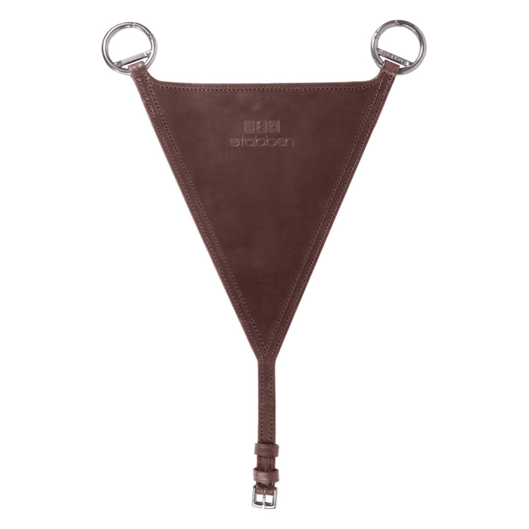 Stübben Pro-Jump breastplate fitted with the matching closed martingale attachment.