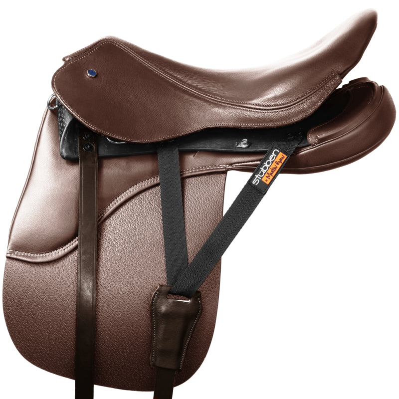 Stübben REVsport close contact saddle designed for a modular riding setup.