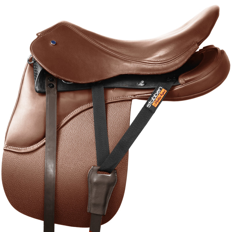 Stübben REVsport Saddle without saddle flaps for a customised saddle setup.
