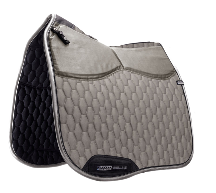 Stübben adjustable dressage saddle pad designed for customised saddle fit.