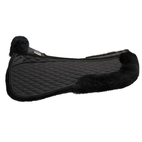 Stübben Streamline Lambswool Dressage Half Pad with soft lambswool cushioning.