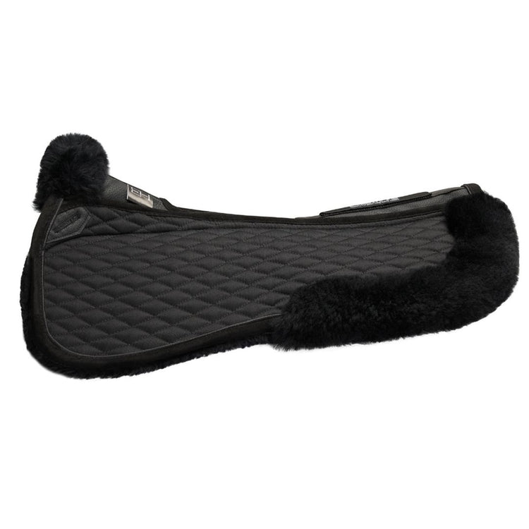 Stübben Streamline Lambswool Dressage Half Pad with soft lambswool cushioning.