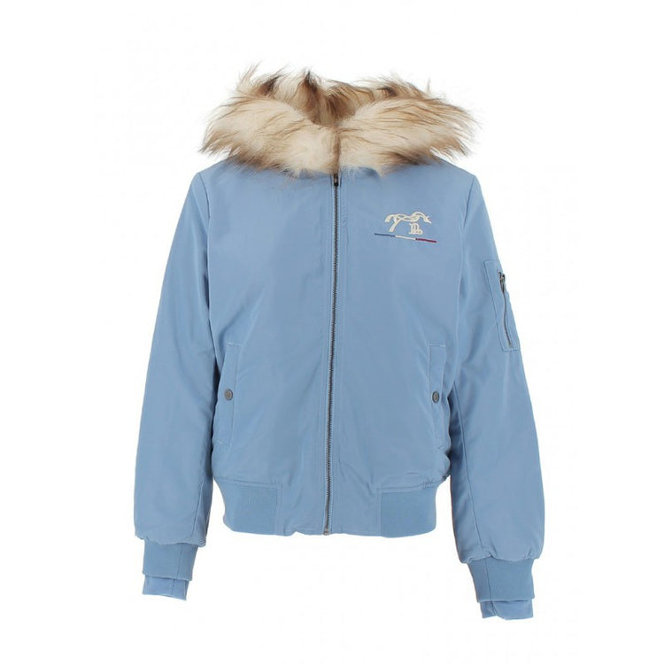 Stylish equestrian bomber jacket for horse riders.