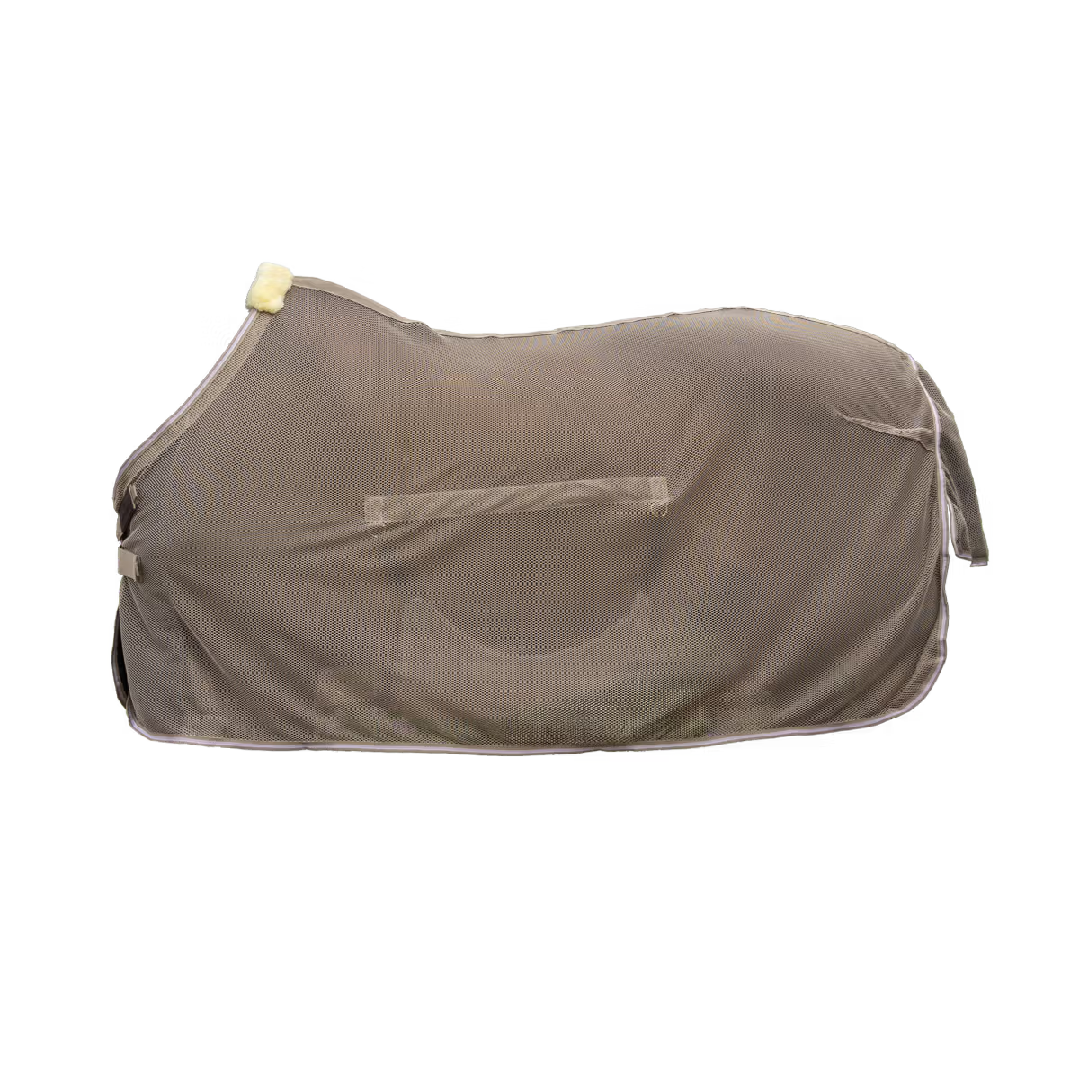 Summer fly rug with belly protection for horses during warm weather.