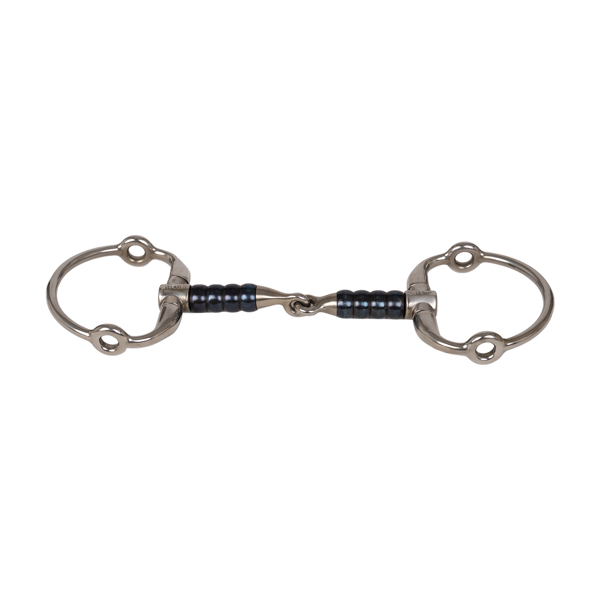 Sweet Iron gag bit with movable rollers for tongue activity and softer contact