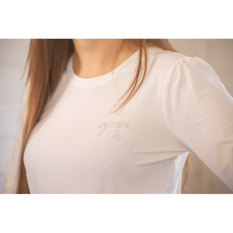 Technical long-sleeve riding shirt with lightweight construction