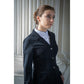 Technical stretch horse show jacket for comfort and freedom of movement.