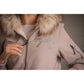 Teddy fleece bomber jacket with hood and practical front pockets