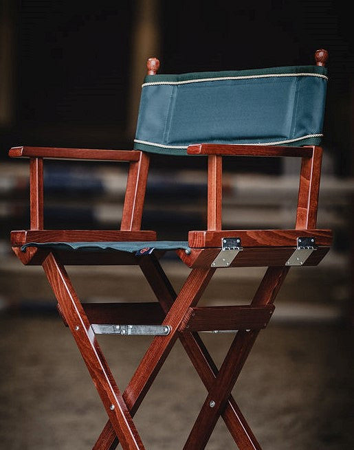 Wooden high chair for stable 