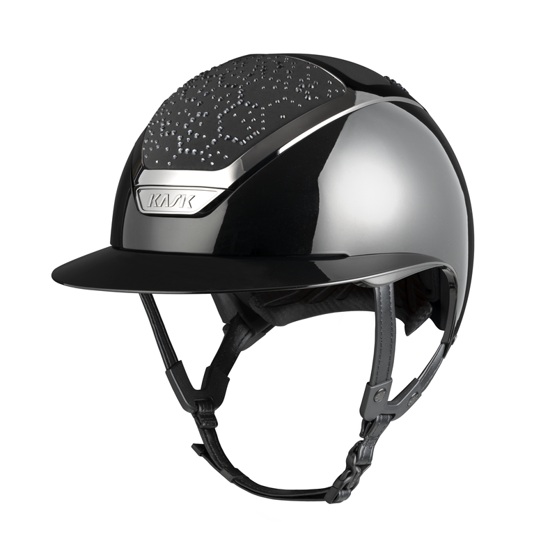 Luxury ladies horse riding helmet with Swarovski
