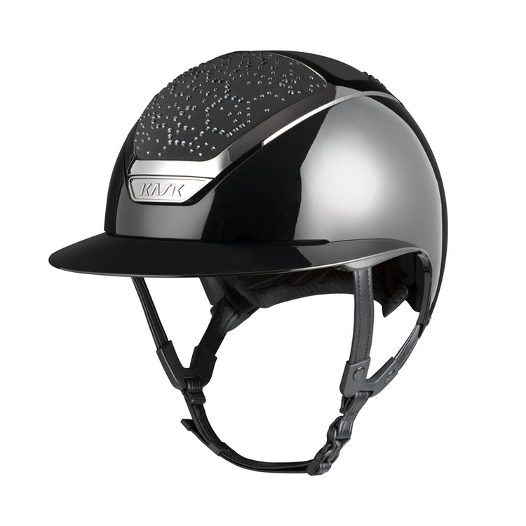 Luxury ladies horse riding helmet with Swarovski
