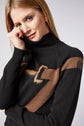 Equestrian ladies wool cashmere blend sweater