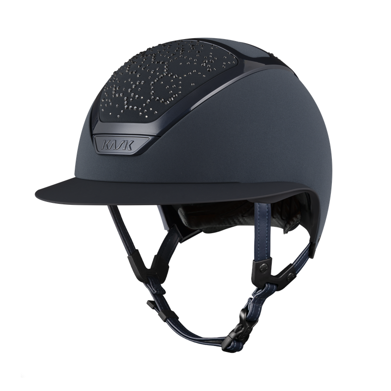 Dark Navy luxury equestrian show jumping helmet