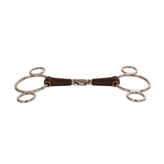 Velari 3 Rings Bit Flex Double Jointed Medium horse bit