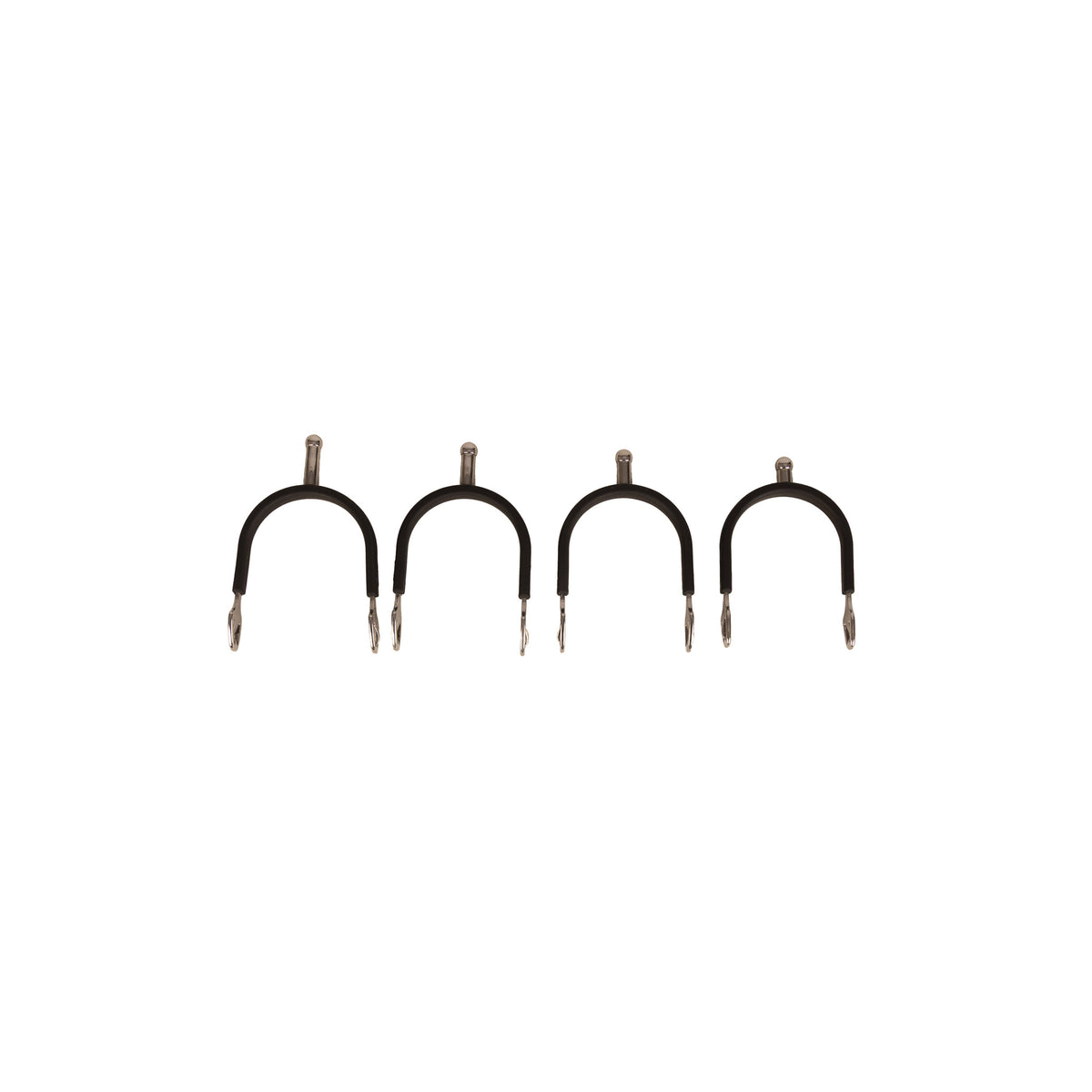 Velari ball-shaped spurs featuring protective rubber coating