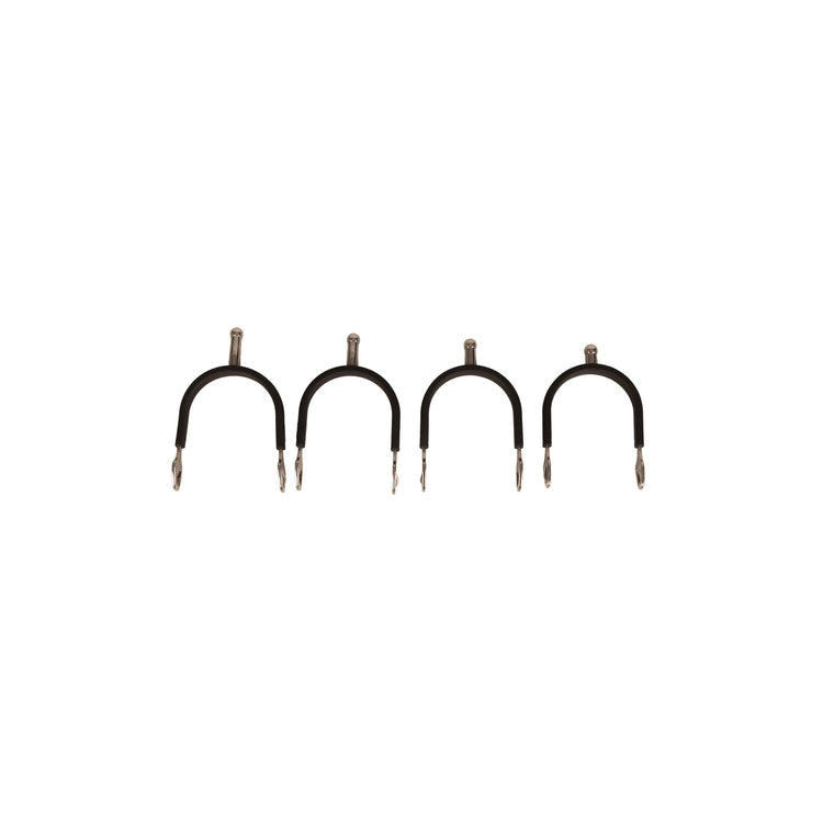 Velari ball-shaped spurs featuring protective rubber coating