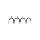 Velari ball-shaped spurs featuring protective rubber coating