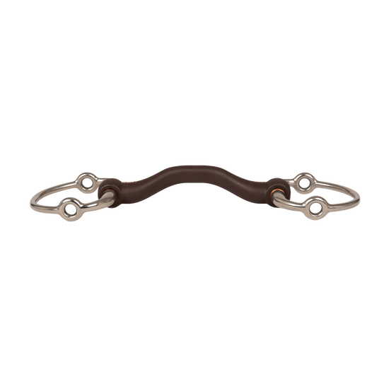 Velari Flex Hard or Soft Eggbutt Gag horse bit for clear and consistent contact
