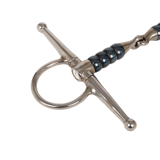 Velari Full Cheek Bit Single Jointed Cherry Roller Sweet Iron horse bit
