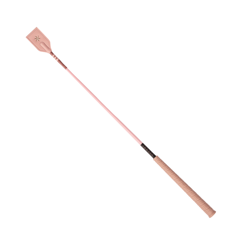 Velari Jumping Whip Balance Rubber Grip with an elegant equestrian design
