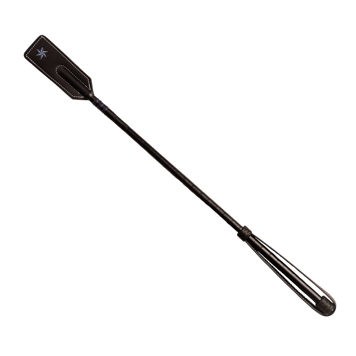 Velari Jumping Whip Classy Smooth Leather with an elegant equestrian design