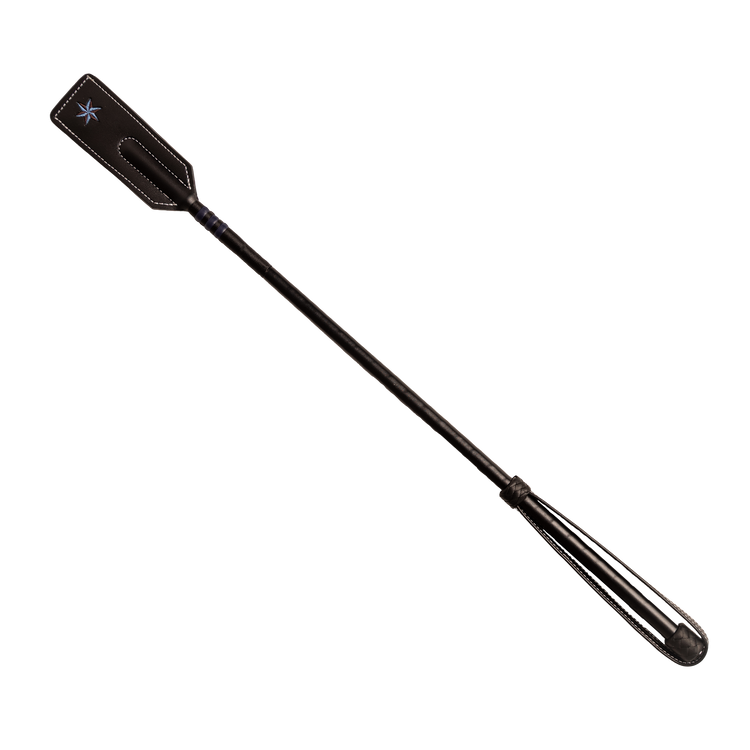 Velari Jumping Whip Classy Smooth Leather with an elegant equestrian design