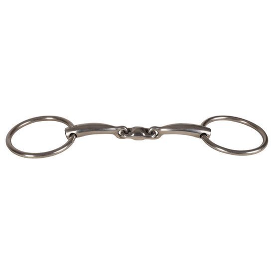 Velari Snaffle Double Jointed Loose Ring Stainless Steel horse bit