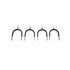 Velari stainless steel riding spurs with rounded ends for gentle contact