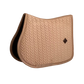 Velvet saddle pad with pearls for training and competition.