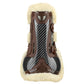 Brown sheepskin jumping tendon boots