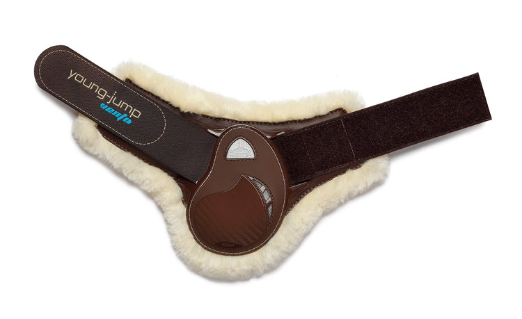 FEI-compliant fetlock boots with Save The Sheep lining