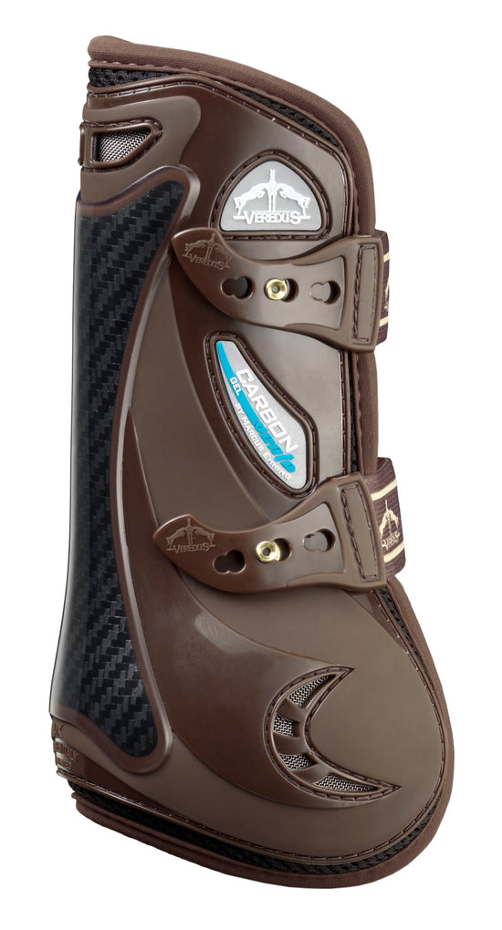 Show jumping boots with double ventilation