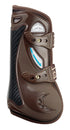 Show jumping boots with double ventilation