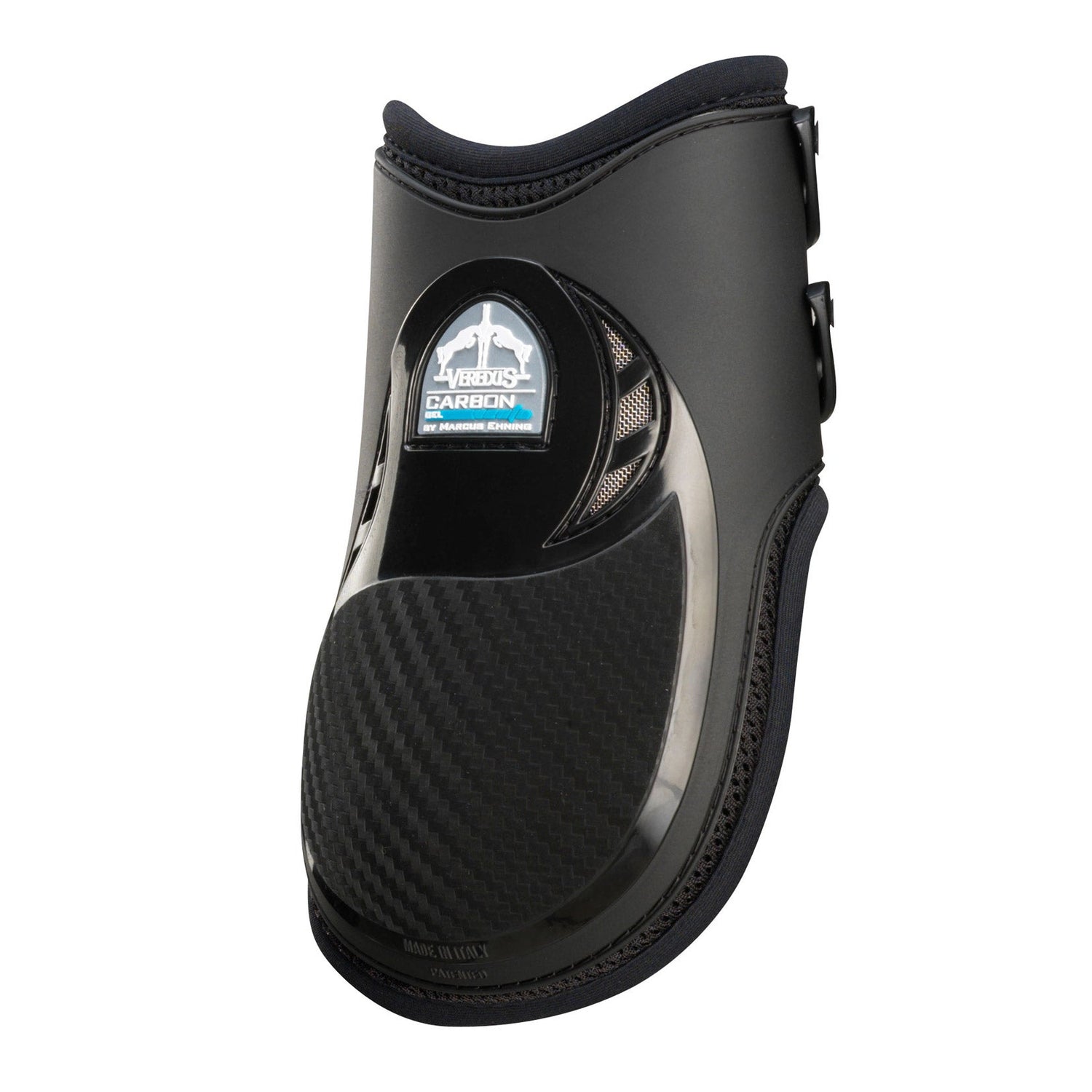 Anatomical rear fetlock boots for horses