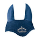 Elegant fly bonnet for show jumping and dressage horses