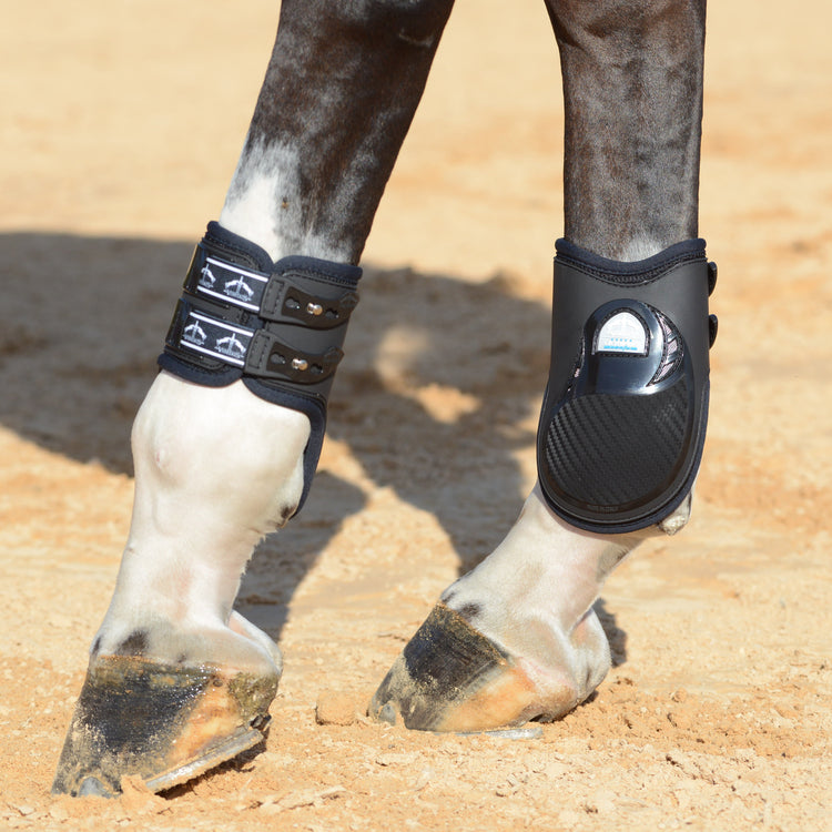 Rear fetlock boots with EVA protection