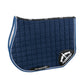 Durable show jumping saddle pad with microfiber lining
