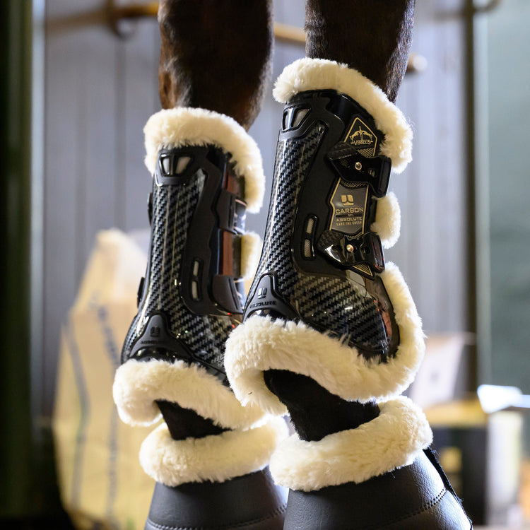 Front tendon boots with Save The Sheep lining