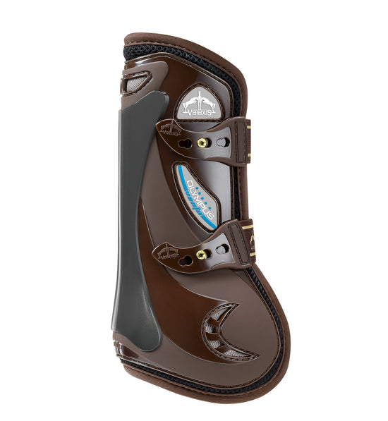 Show jumping boots with double ventilation